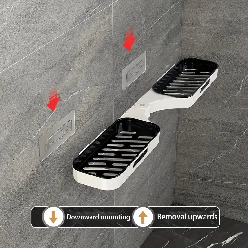 Bathroom Wall Mounted Storage Rack - Khareedlo.com.pk