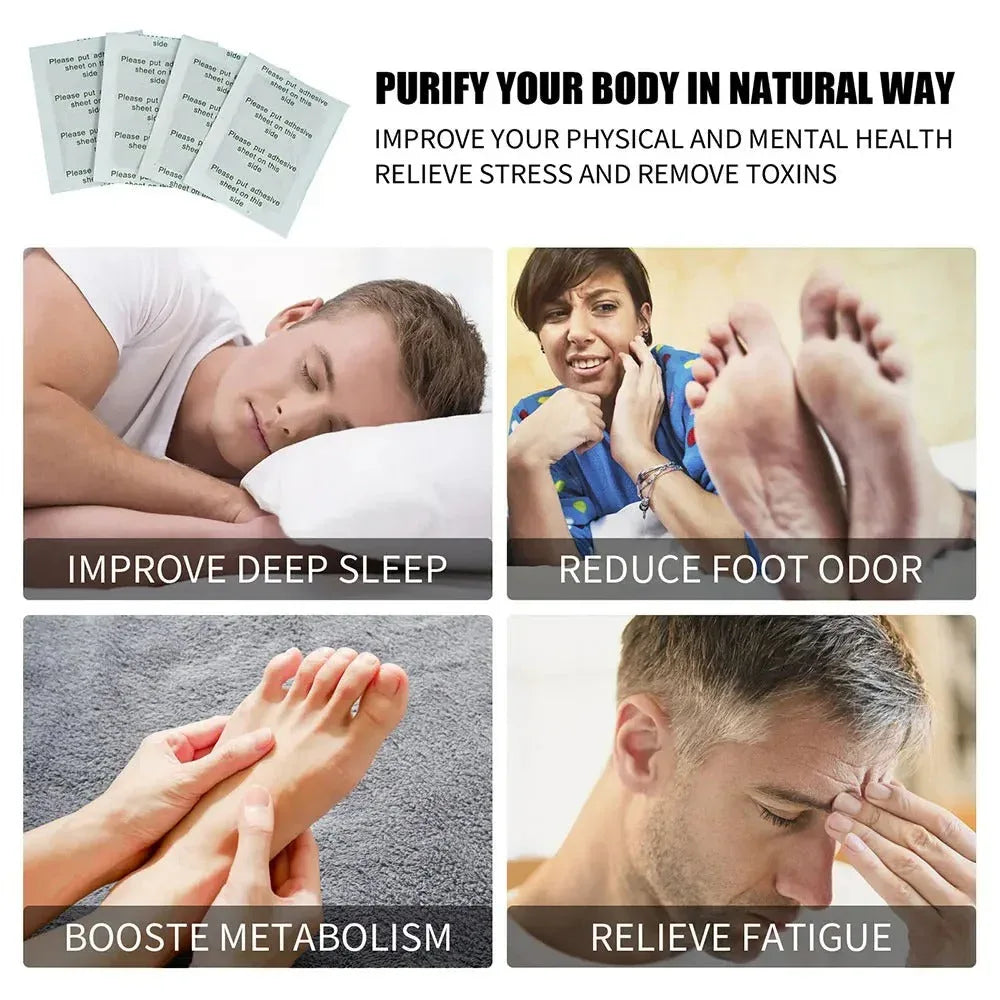 Detox Foot Patch Improve Sleep Relieve Stress Foot Health Care(PACK OF 2) - Khareedlo.com.pk