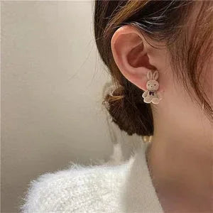 CUTE RABBIT EARRINGS (2 PAIR) - Khareedlo.com.pk