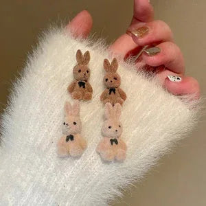 CUTE RABBIT EARRINGS (2 PAIR) - Khareedlo.com.pk