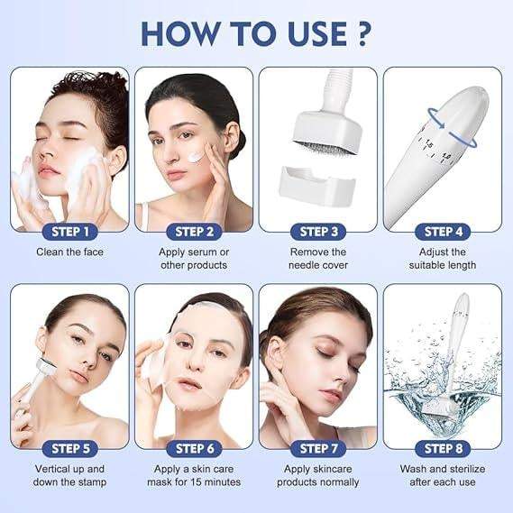 Derma Stamp 140A Micro Needling Tool For Hair, Skin And Acne - Khareedlo.com.pk