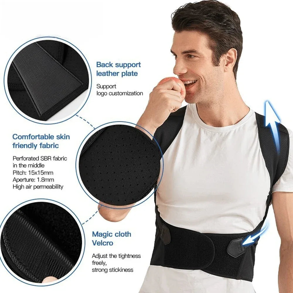 ADJUSTABLE BACK POSTURE BELT - Khareedlo.com.pk