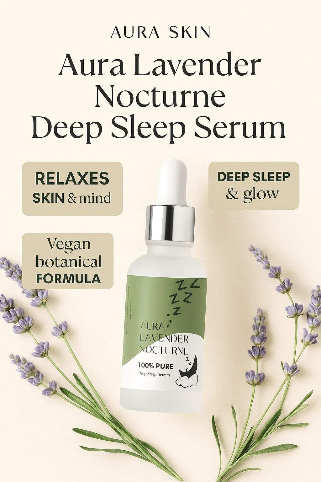 Aura Lavender Nocturne Sleep Serum - Khareedlo.com.pk