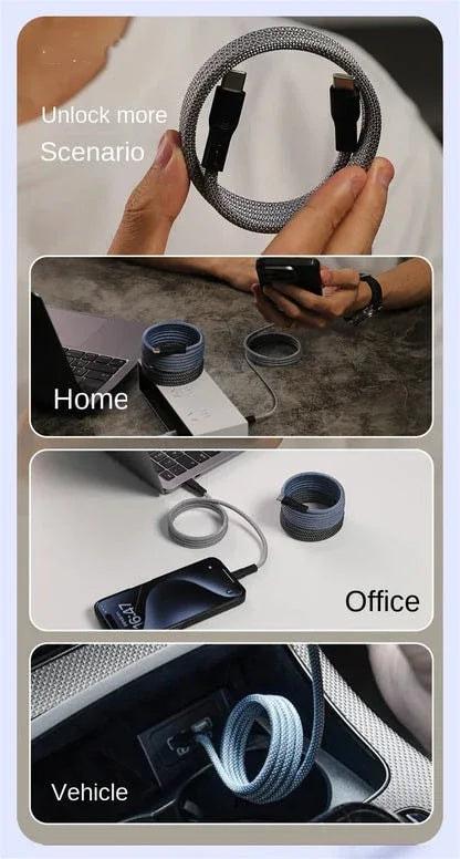 Fast Charging Magnetic USB Cables Wire Cord - Khareedlo.com.pk