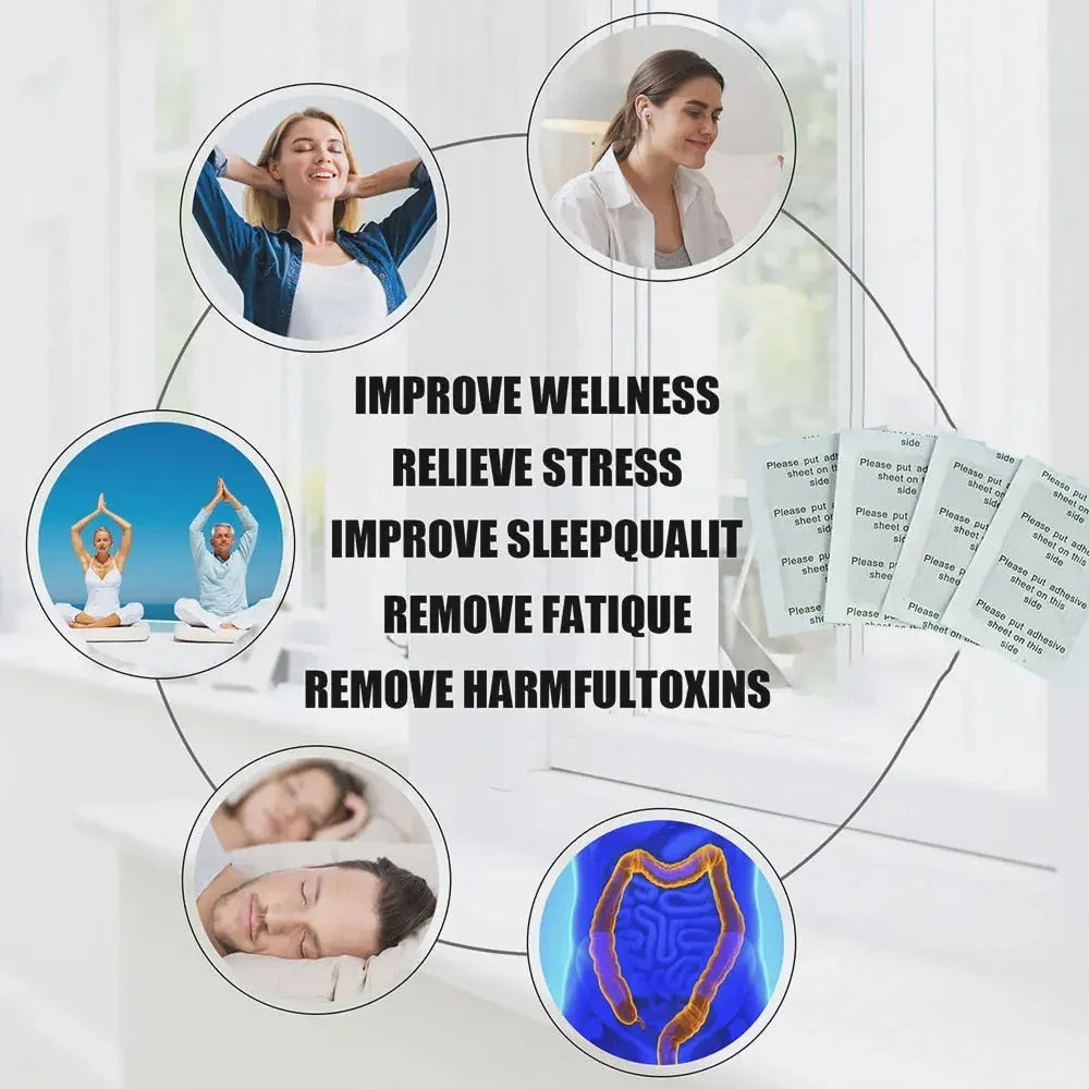 Detox Foot Patch Improve Sleep Relieve Stress Foot Health Care(PACK OF 2) - Khareedlo.com.pk