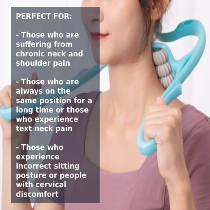 6 Wheel Pressure Point Neck Massager - Khareedlo.com.pk