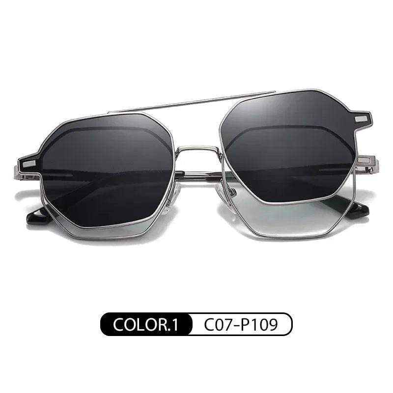 2 in 1 Polarized Magnetic Clips Optical Glasses ( Aluminum Body ) - Khareedlo.com.pk
