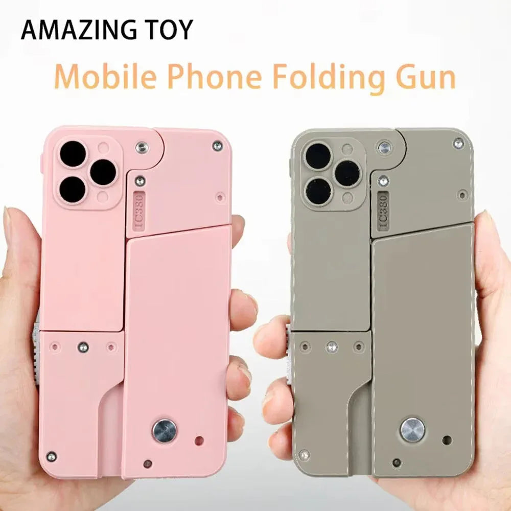 iPhone Folding Gun Soft Bullet Toy - Khareedlo.com.pk