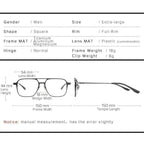 2 in 1 Polarized Magnetic Clips Optical Glasses ( Aluminum Body ) - Khareedlo.com.pk