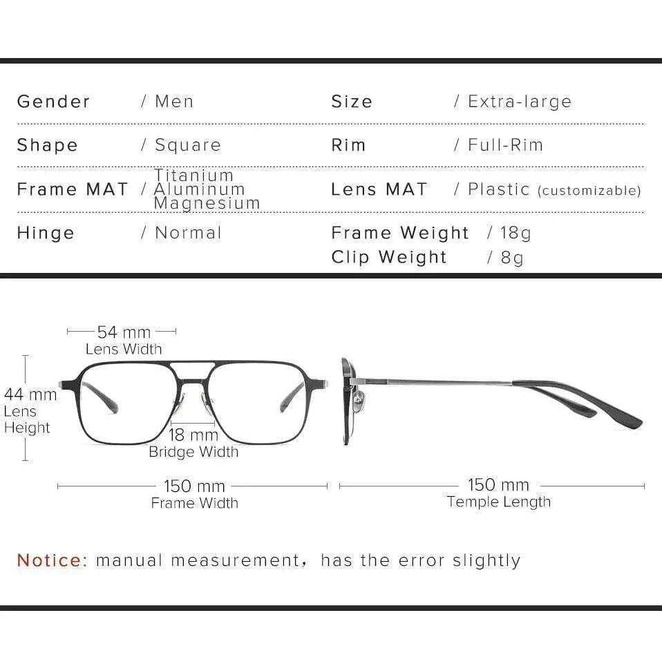 2 in 1 Polarized Magnetic Clips Optical Glasses ( Aluminum Body ) - Khareedlo.com.pk