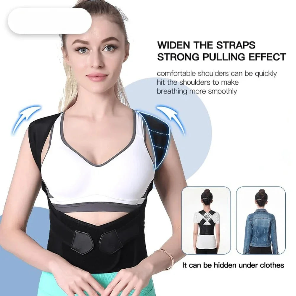 ADJUSTABLE BACK POSTURE BELT - Khareedlo.com.pk