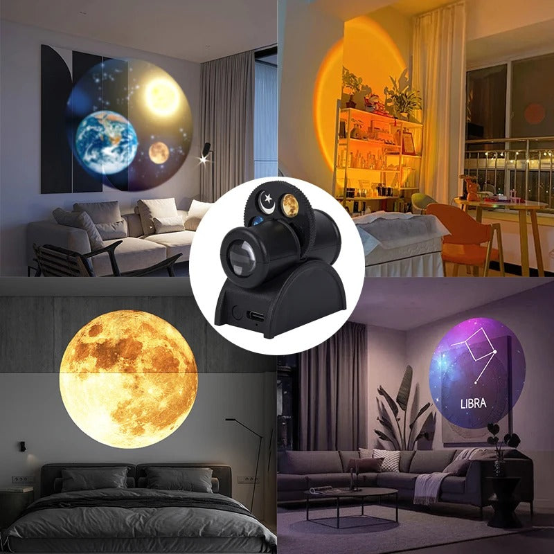 USB Moon Projection Lamp