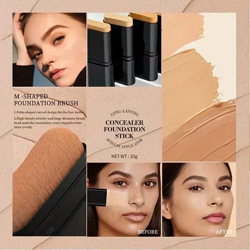 2 in 1 Korean Foundation Stick - Khareedlo.com.pk
